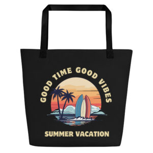 Stofftasche mit Innenfach “Good Time Good Vibes”