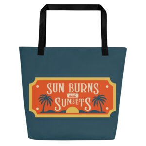 Stofftasche mit Innenfach “Sun Burns and Sunset”