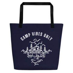 Stofftasche mit Innenfach “CAMP VIBES ONLY”