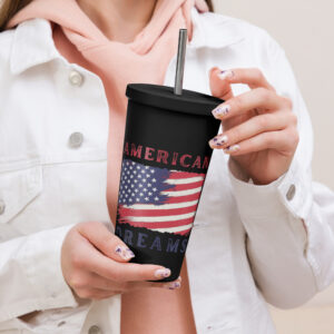 Thermobecher mit Strohhalm “American Dream”