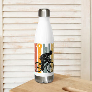 Edelstahl Trinkflasche “CYCLING”