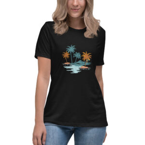 Damen-T-Shirt mit Palmen