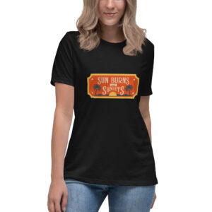 Damen-T-Shirt “Sun Burns and Sunset”