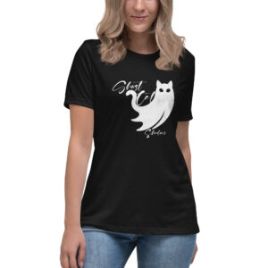 Women’s Relaxed T-Shirt “Ghost Cat”